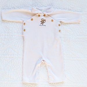 Janie and Jack Organic Cotton Jumpsuit Size 0-3Mos